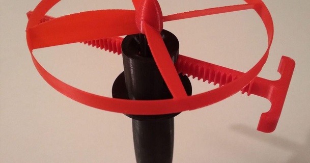 hélice lanzacohetes remezclar loco 3d 3D modelos juguetes juegos lanzador 3d print model - Mito3D