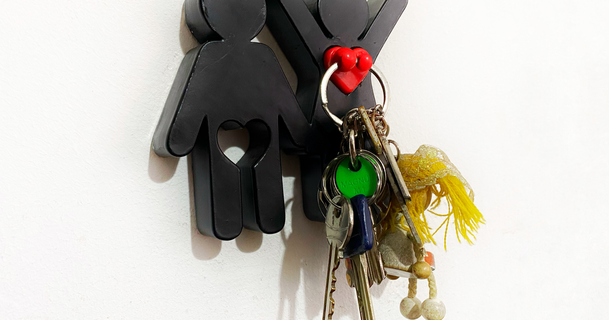 ev anahtar Kulp destek eşleştirme zincirler e leton 3D modeller halkı dekor anahtarlık anahtarlar kalp 3d print model - Mito3D
