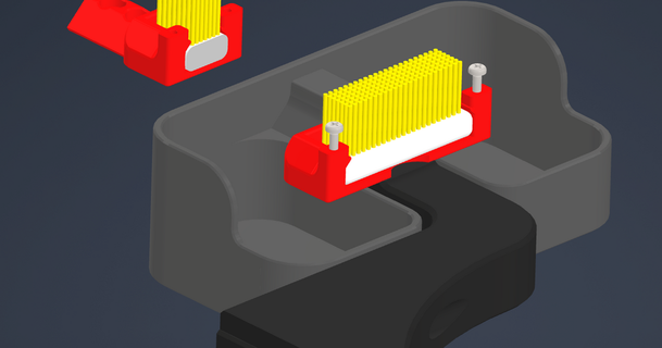 trident binmek arındırıcı temizlemek Kova ağızlık ekstrüder temizleyici ibot 3d 3D modeller yazıcılar yükseltmeler Yükselt mod kol 3d print model - Mito3D