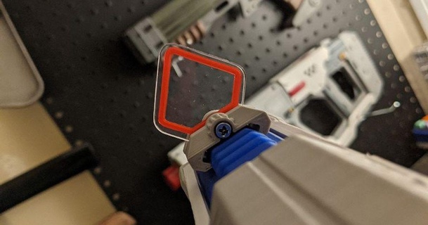 scifi pistola vista toukejin 3D Modelli costumi Accessori oggetti scena destino nerf thingiverse 3d print model - Mito3D