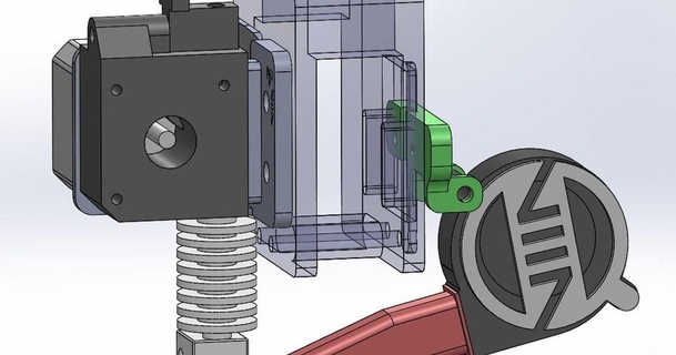 enfriamiento ventilador montar LPA modular carro toukejin 3D modelos impresoras accesorios thingiverse TEVO TARANTULA tevotitán 3d print model - Mito3D