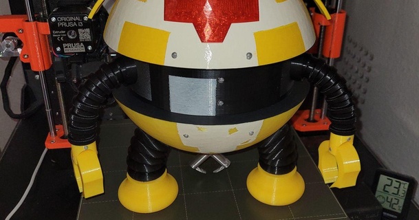 flota estelar papá robot retrograma 3D modelos juguetes juegos 3d print model - Mito3D