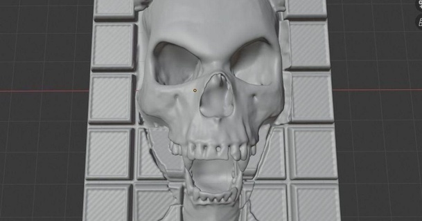 cráneo chocolate bar leton 3D modelos Arte diseño esculturas 3d print model - Mito3D