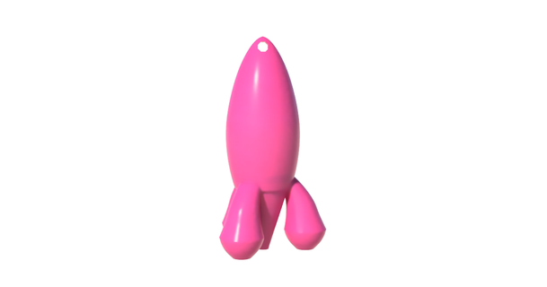 rocket keychain hendrick 3D Models Art & Design Other Designs 3d print model - Mito3D