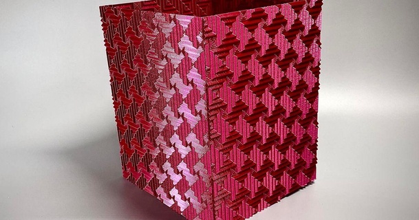 catavento ondulação vaso cristoviolanerdo 3D modelos casa decoração recipiente plantar flor 3d print model - Mito3D