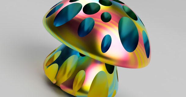 holy mushroom themakersworkbench 3D Models Art & Design Sculptures art sculpture fusion360 magic 3d print model - Mito3D