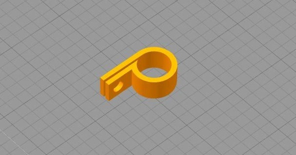 clip 13mm od flessibile condotto nikki81 3D Modelli stampanti Accessori 3d print model - Mito3D