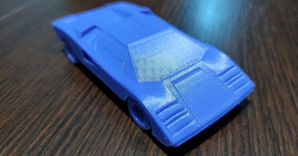 Lamborghini contador impressão colocar chateado 3D modelos brinquedos jogos veículos printinplace thingiverse fácil PrintAndPlay 3d print model - Mito3D