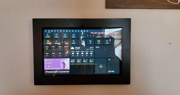 Tablette Mauer montieren Wichbrandon 3D Modelle Gadgets tragbar Geräte Samsung Galaxy homeassistant Kiosk galaxytaba7 3d print model - Mito3D