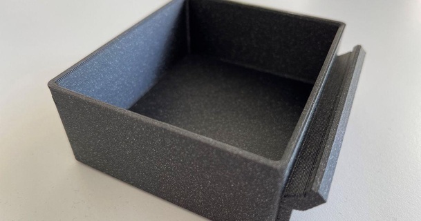 prusa mk3 mk3s mk3s+ carré côté boîte jamais doux 3D modèles imprimantes accessoires extrusion poubelle 3d print model - Mito3D