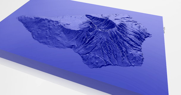 la Palma Thorin Oakenshield 3D modelos casa decoração vulcão montanha 3dmodel topologia 3d print model - Mito3D