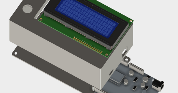 projet boîte 1604 lcd afficher esp8266 d1 module hymne Tony 3D modèles gadgets Température humidité pression 16x4 3d print model - Mito3D