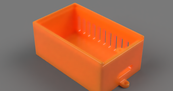 caja paraca fuente 12v 2a david 3D modelos pasatiempo hacedores electrónica caja fuentealimentacion 3d print model - Mito3D