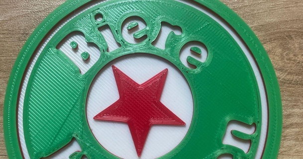 verre Heineken mugus3d 3D modèles Ménage Accueil maison décor dessousdeverre bières 3d print model - Mito3D