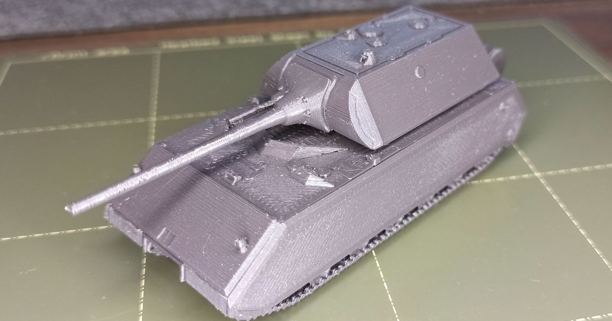blindado viii maus tanque dario 3D modelos juguetes juegos vehiculos vehículo alemán worldwar2 3D print model - Mito3D