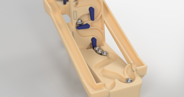minuscolo serpentina mono marmo macchina marmi 3D Modelli giocattoli Giochi gara traccia correre 3d print model - Mito3D