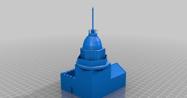 maiden's tower bosphorus orto 3D Models World & Scans Architecture Urbanism architecture thingiverse historic kizkulesi 3d print model - Mito3D