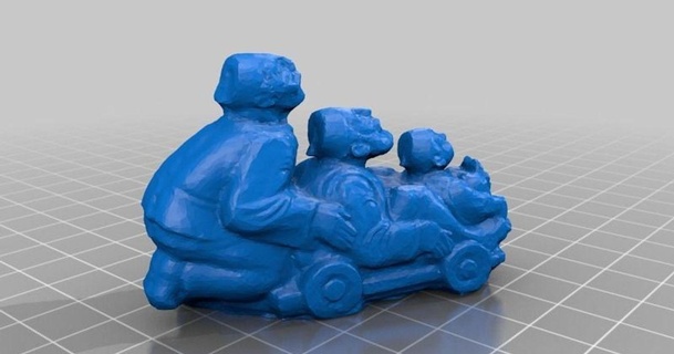 Skulptur Vorderseite Izmir archäologisch Museum 3D Modelle Kunst Design Skulpturen thingiverse 3d print model - Mito3D