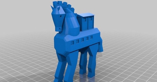 troy horse orto 3D Models Art & Design Sculptures war history thingiverse greek ancient 3d print model - Mito3D