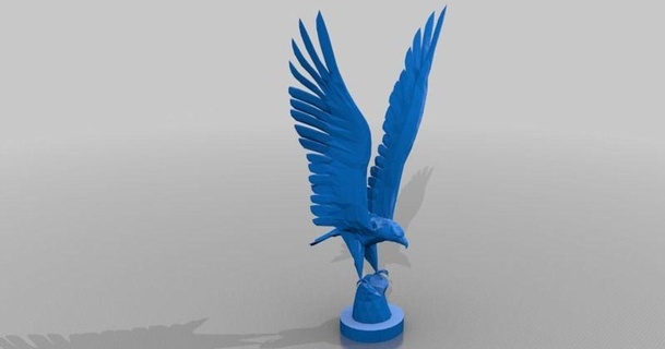 Adler 3D Modelle Welt scannt Tiere thingiverse 3d print model - Mito3D