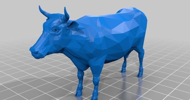 Kuh 3D Modelle Welt scannt Tiere thingiverse 3d print model - Mito3D