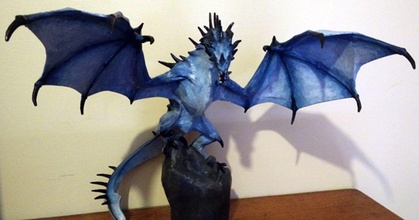 skyrim frost dragon voxinaudita download free stl model printablescom 3d models art & design sculptures 3d print model - Mito3D