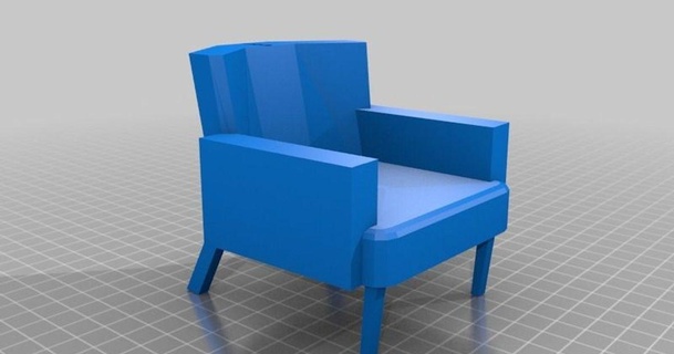 Minisofa 3D Modelle Haushalt Haus Ausrüstung Möbel Stuhl thingiverse Sofa 3d print model - Mito3D