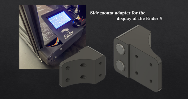 adaptador plato montaje monitor crealidad ender 5 sdewe 3D modelos impresoras actualizaciones placa 3d print model - Mito3D