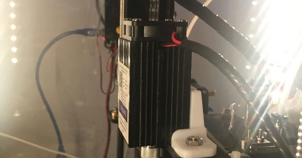 laser module backside x carriage mount tevo tarantula rc-3d 3D Models Printers Accessories thingiverse 3D print model - Mito3D