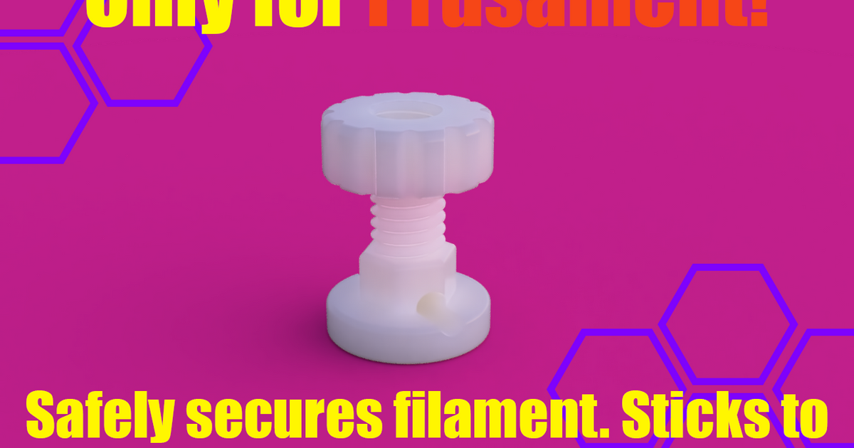 prusament filamento clip vite Joe 3D Modelli stampanti Accessori filamentclip 3D print model - Mito3D