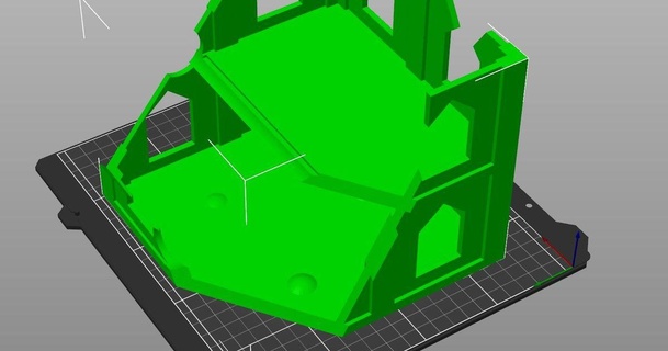 ruined building paravac 3D Models Toys & Games Board terrain game gaming board model 3d print model - Mito3D