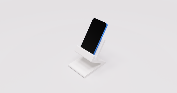 zero overhangs simple phone stand kristian nielsen 3D Models Gadgets Portable Devices phonestand fdm prusacontest 3d print model - Mito3D