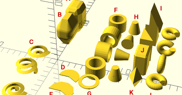 openscad biblioteca básico formas af12689 3D modelos passatempo fabricantes Ideias 3d print model - Mito3D