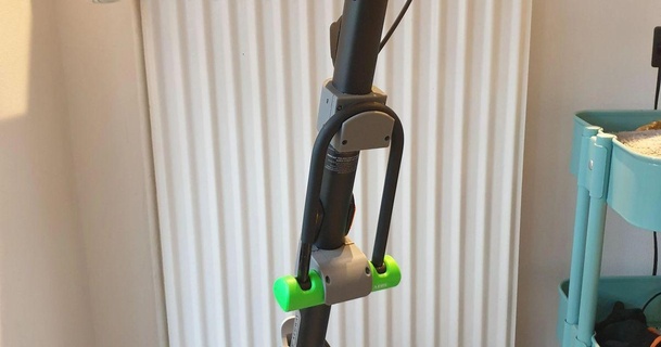 u lock suporte ninebot g30ld scooter Stan 3D modelos passatempo fabricantes automotivo fechadura escooter segwaynebot 3d print model - Mito3D