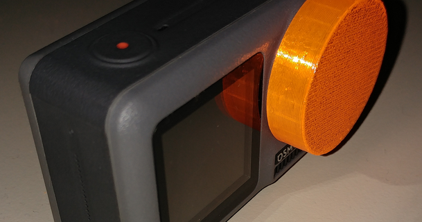 lente proteccion gorra dji osmo acción hai 3D modelos artilugio foto vídeo cubierta carcasa funda 3d print model - Mito3D