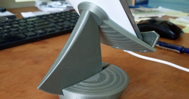 simple sextant phone stand lobocnc 3D Models Gadgets Portable Devices phonestand 3d print model - Mito3D