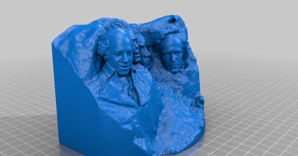 mount rockmore stonytark 3D Models World & Scans People meme mountain thingiverse dwaynejohnson johncena 3d print model - Mito3D