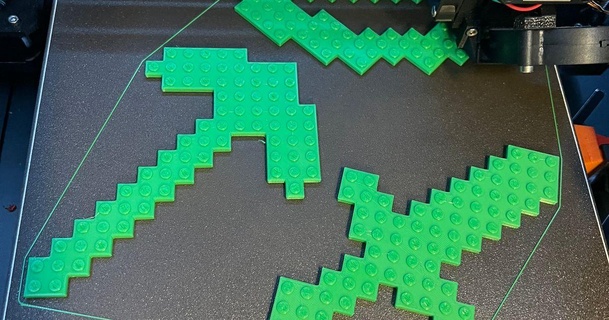 minecraft lego bow knarfly 3D Models Toys & Games Building minecrafttools 3d print model - Mito3D