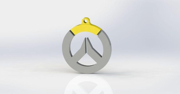 overwatch keychain someprintrnoob 3D Models Fashion Other Accessories logo watch 3d print model - Mito3D