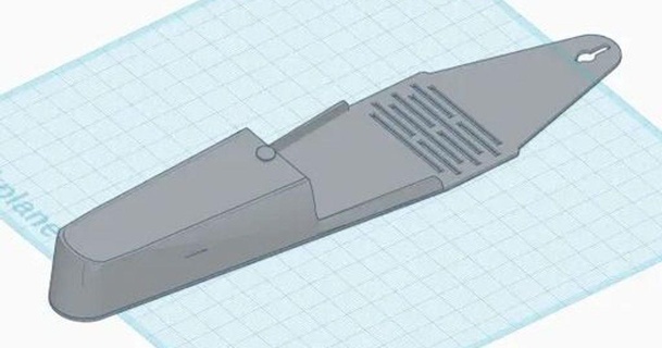 flat front viaje caso funda Gillette protector fusión maquinilla afeitar reeder 3D modelos casa baño 3d print model - Mito3D