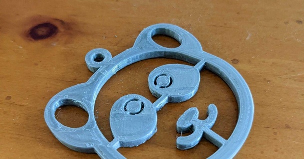 panda pendientes key chain Miguel 3D modelos Moda accesorios lindo llavero aretes colgantes 3d print model - Mito3D