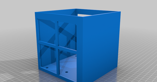 cd rack wall mount 5x5 cases stoneman 3D Models Household Office thingiverse 3d print model - Mito3D