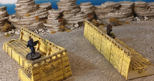 tranchée terrain4print 3D modèles jouets Jeux terrain marteau guerre wargaming chose universelle warhammer40k 3d print model - Mito3D
