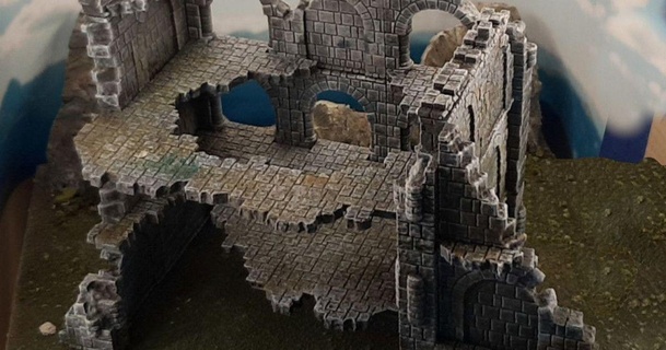 ulvheim b2 modulare fantasia rovine terrain4print 3D Modelli giocattoli Giochi all'aperto terreno nsfw medievale castello 3d print model - Mito3D