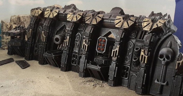 gothic spaceship wreck terrain4print 3D Models Toys & Games Outdoor terrain warhammer wargaming 28mm 3d print model - Mito3D