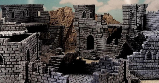 Ulvheim bâtiment ruines terrain4print 3D modèles jouets Jeux Extérieur terrain dnd marteau guerre wargaming 3d print model - Mito3D