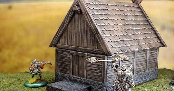 smaller fantasy viking house terrain4print 3D Models Toys & Games Outdoor terrain wargaming building 3d print model - Mito3D