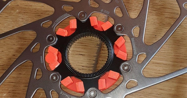 bague Unterstützung gießen Magnet sur disque Shimano v2 choucas05 3D Modelle Hobby Macher mechanisch Teile bosch Scott 3d print model - Mito3D