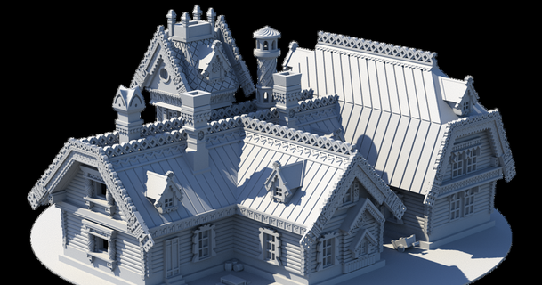 alt Haus David sauer 3D Modelle Welt scannt Architektur Stadtplanung 3d print model - Mito3D