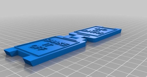 customized mini floor stands - shake jeff westbrook 3D Models Art & Design 2D Plates Logos thingiverse 3d print model - Mito3D